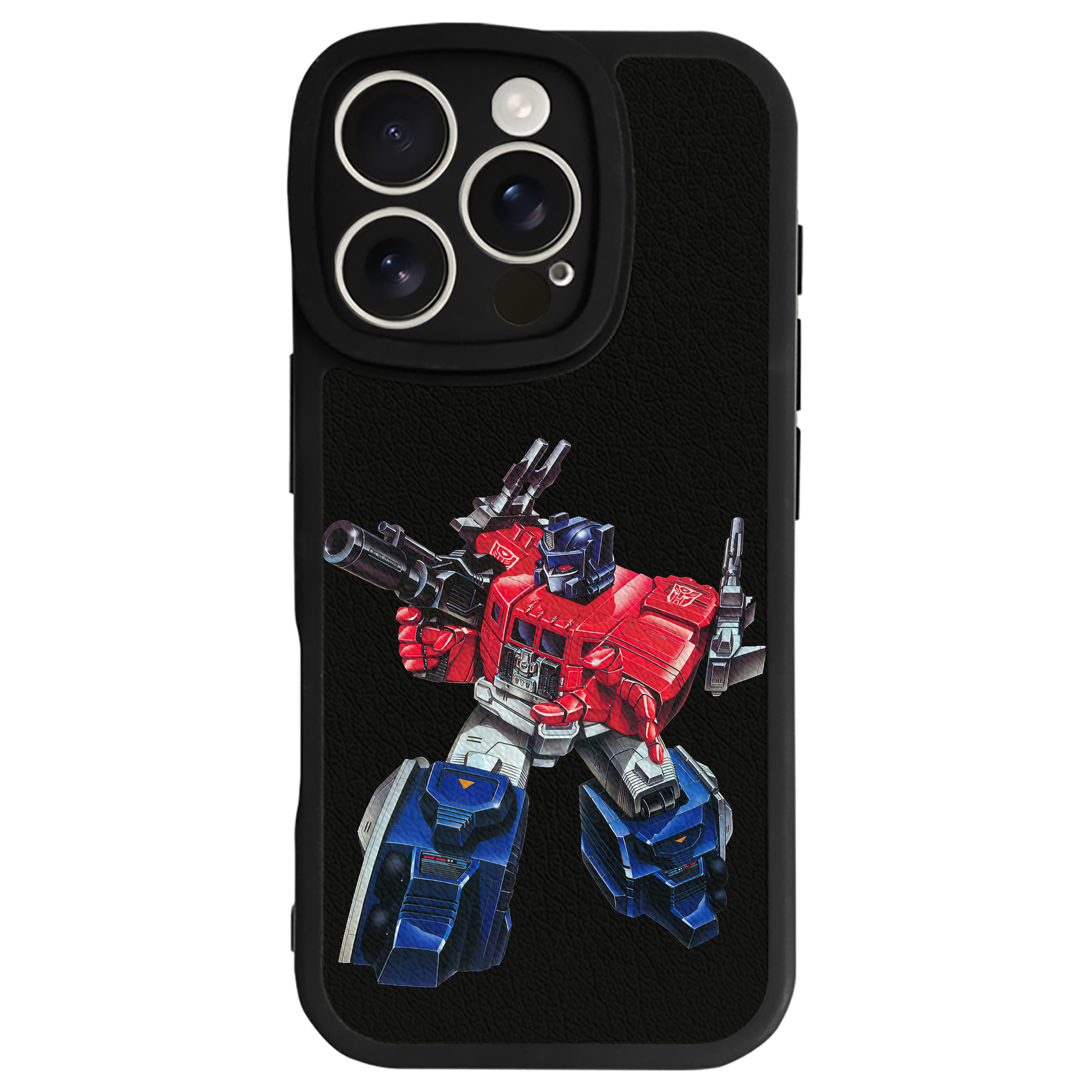 （画像用） Transformers トランスフォーマー 【iPhone 16シリーズ対応】シリコンスマホケース（レザー調） 材質：シリコン